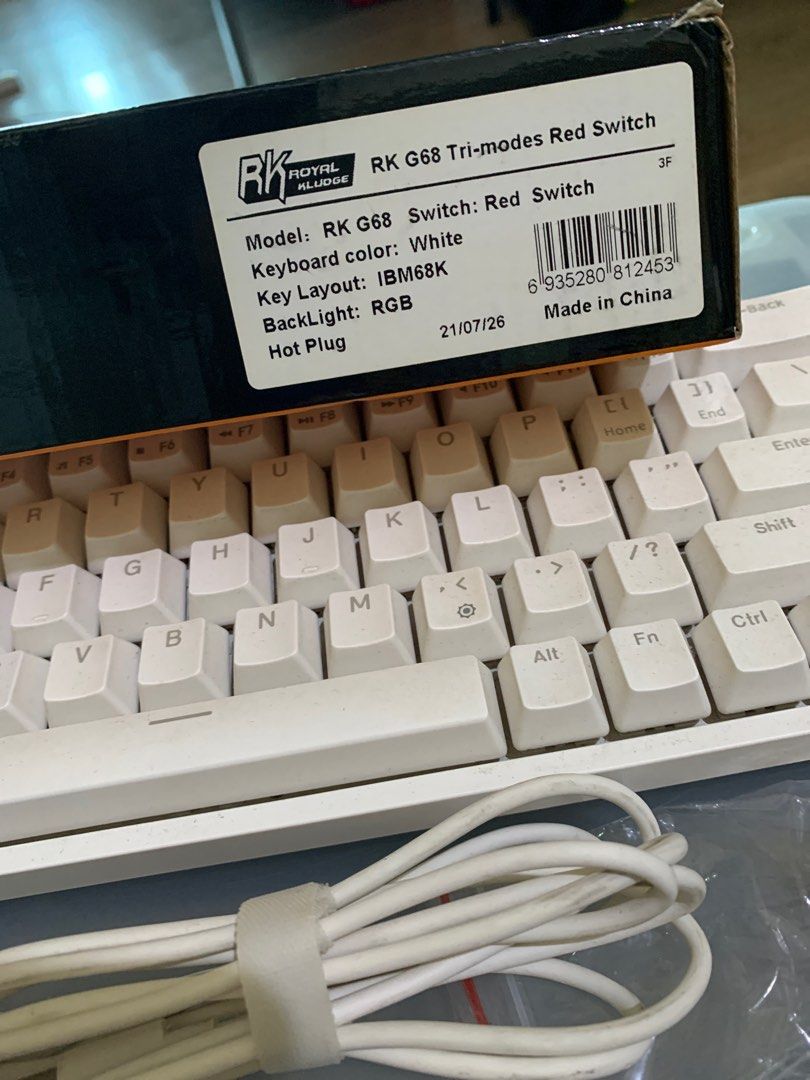 Rk Hot Swappable Mechanical Keyboard Rgb Red Switch Computers Tech Parts Accessories