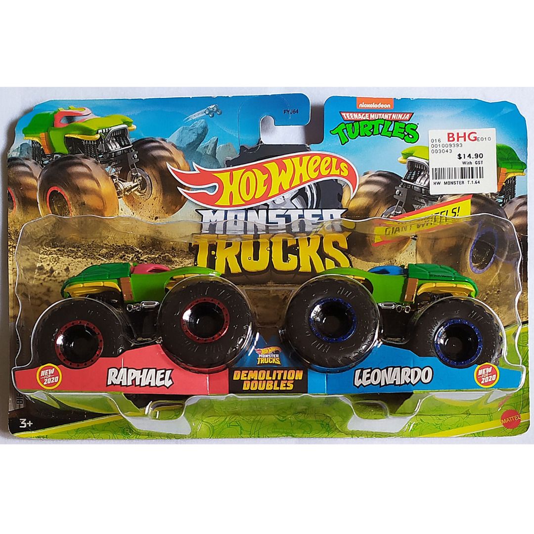 Teenage Mutant Ninja Turtles Tmnt Hot Wheels Monster Trucks Demolition
