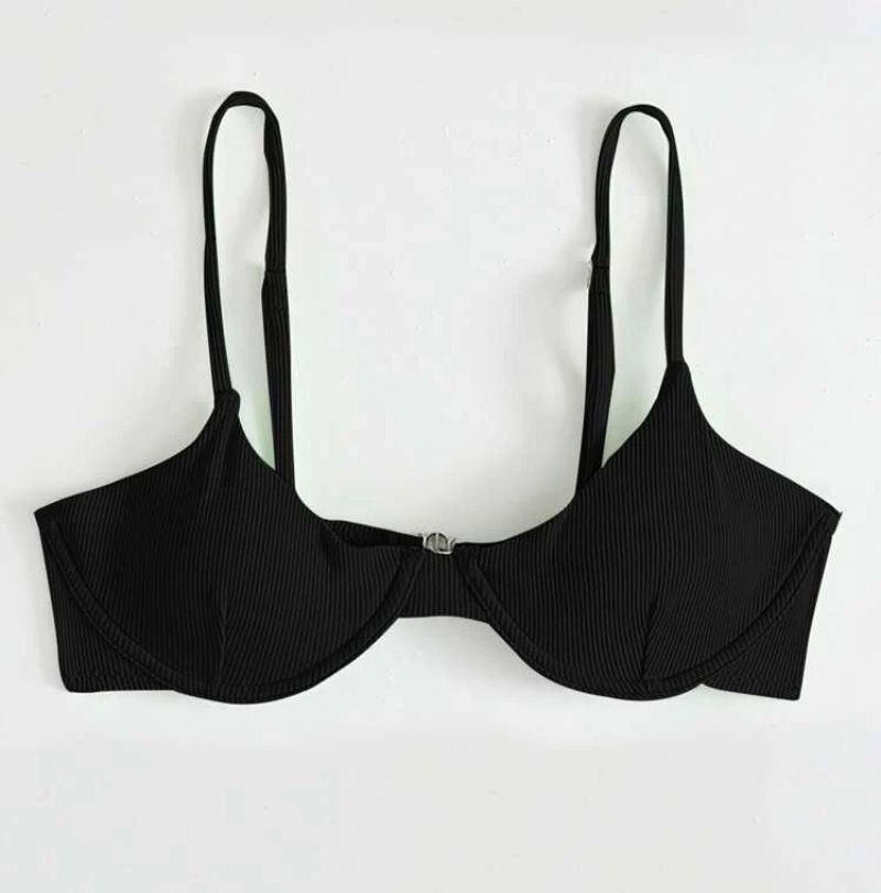 Rib Underwire Bikini Top Women S Fashion Undergarments Loungewear