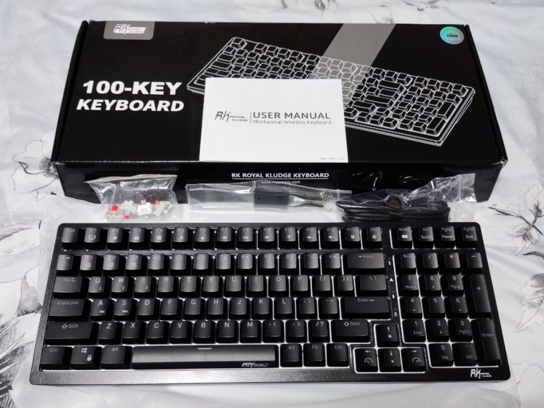 Royal Kludge Rk Hot Swappable Keys Rgb Backlit Tri Mode Bluetooth G Wired Mechanical