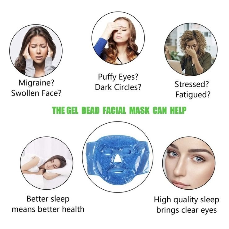 Gel Hot Ice Pack Cooling Face Mask Beauty Personal Care Face Face Care On Carousell