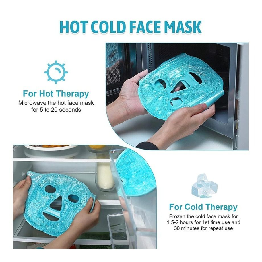 Gel Hot Ice Pack Cooling Face Mask Beauty Personal Care Face Face Care On Carousell
