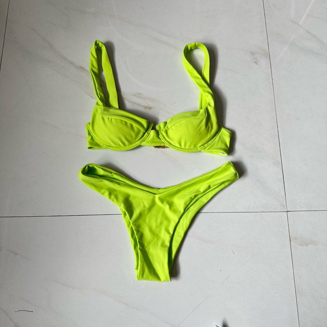 Eighth Mermaid Neon Green Bikini On Carousell