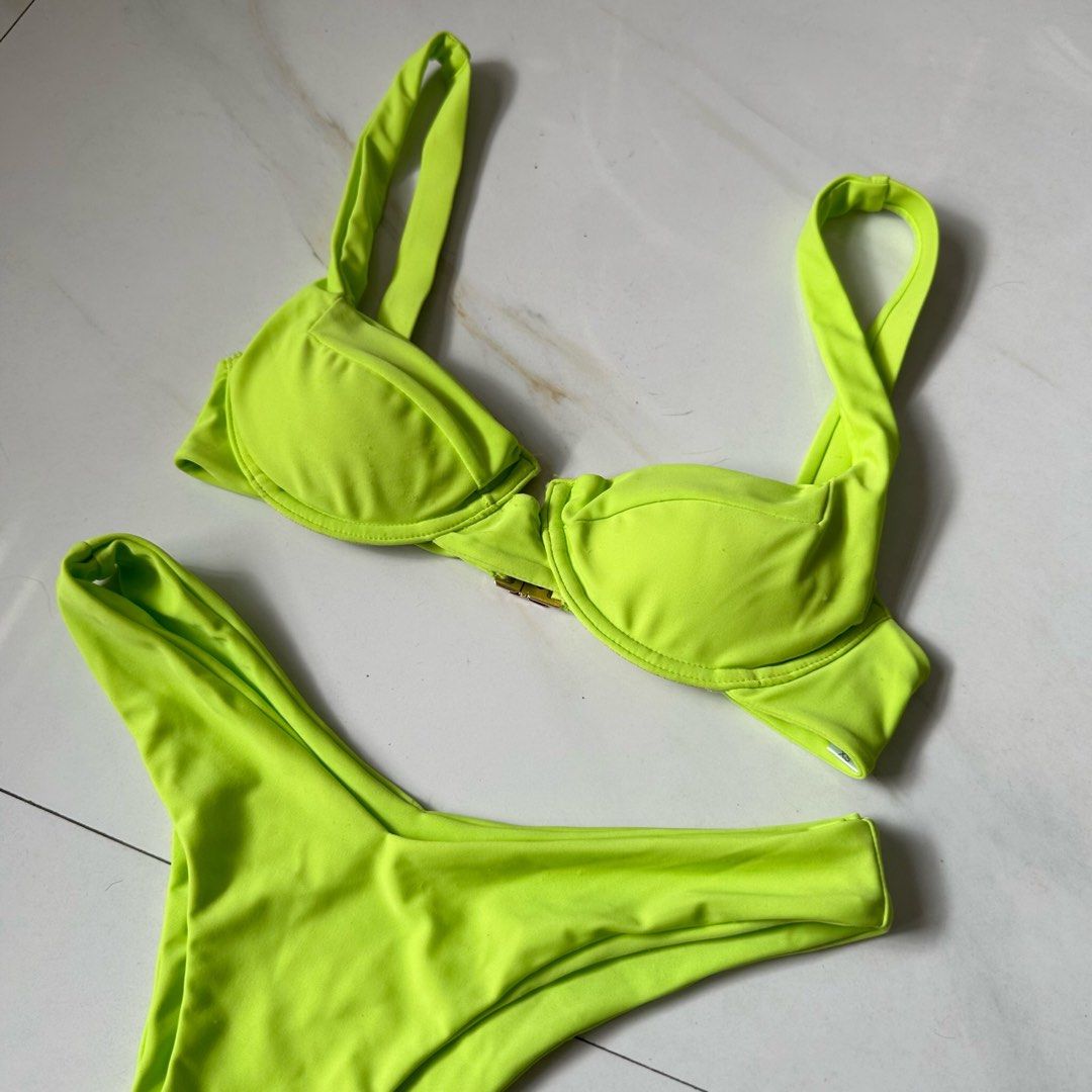 Eighth Mermaid Neon Green Bikini On Carousell