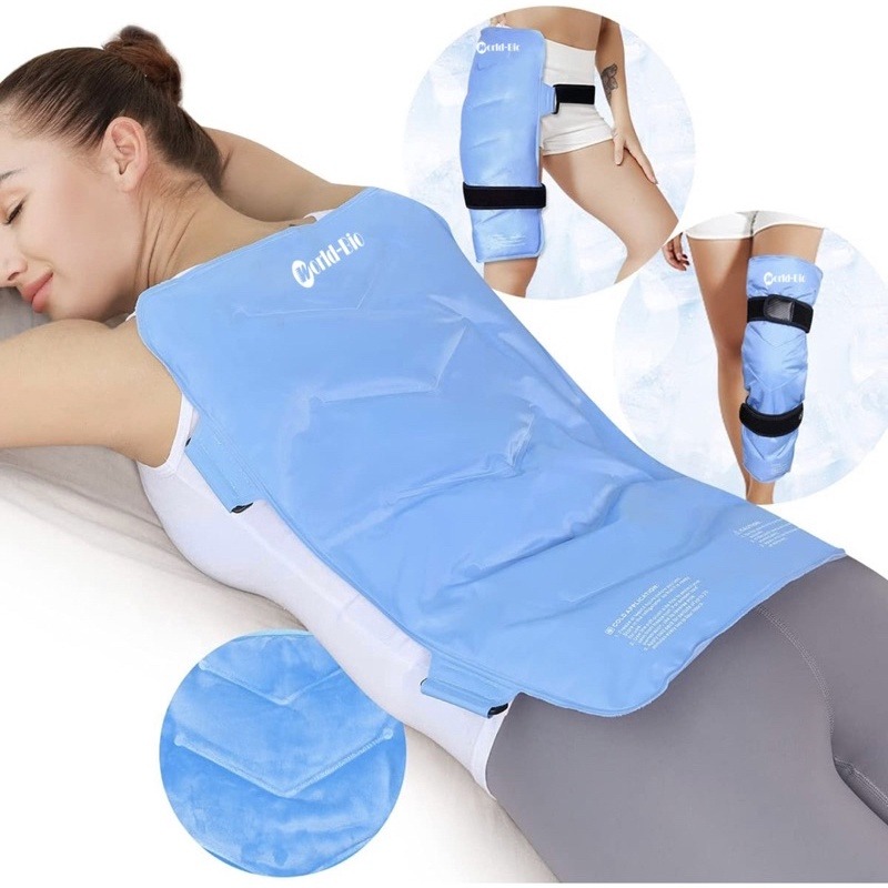 Hot And Cold Therapy Back Gel Pack With Cover Reusable Ice Pack For Injuries Health Nutrition