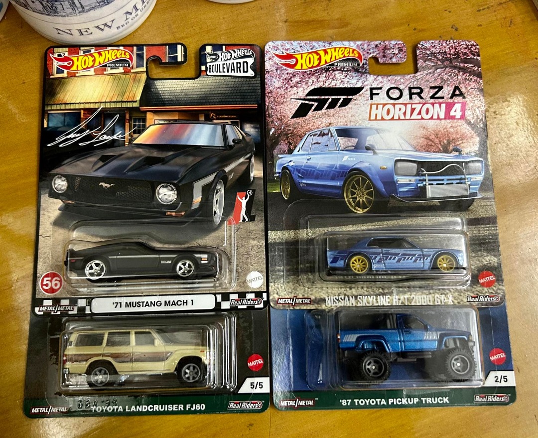 Hot Wheels Premium Toyota Land Cruiser Nissan Skyline Ford Mustang Boulevard HotWheels Car