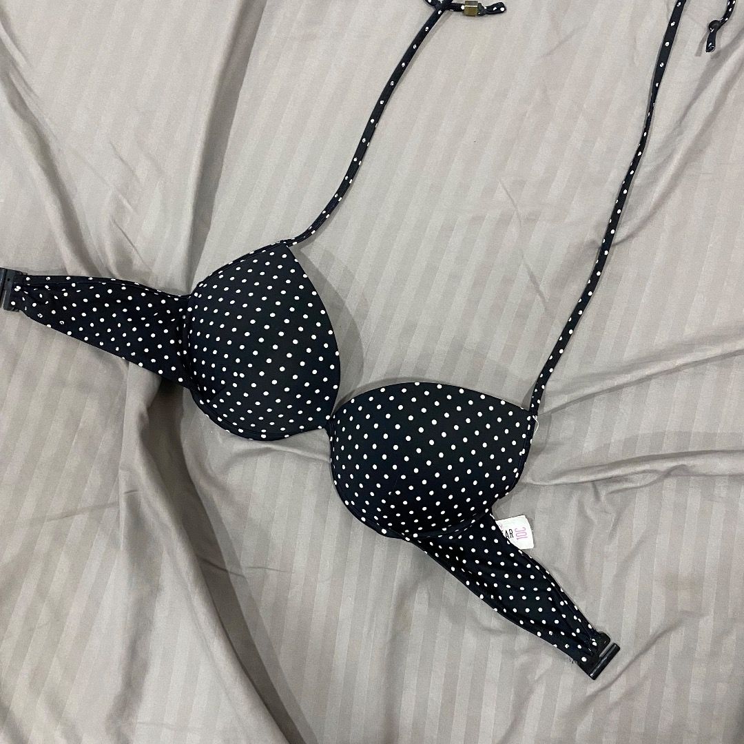Polka Dot Bikini Top Only With Padding On Carousell