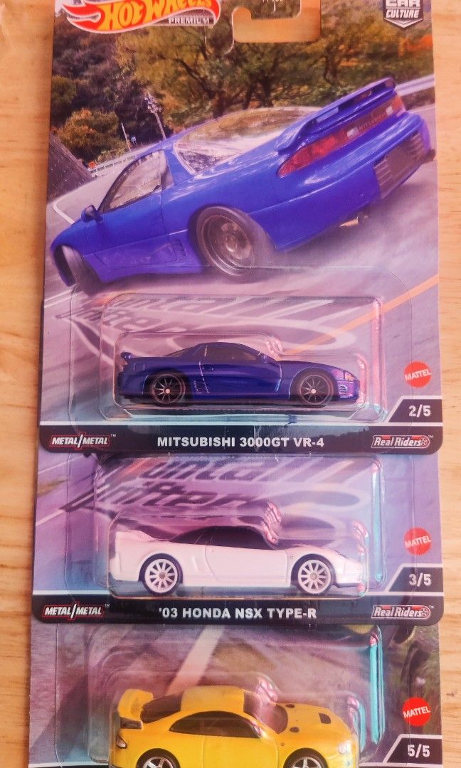 Hot Wheels Car Culture Mountain Drifters Toyota Celica Mitsubishi 3000gt Honda Nsx On Carousell