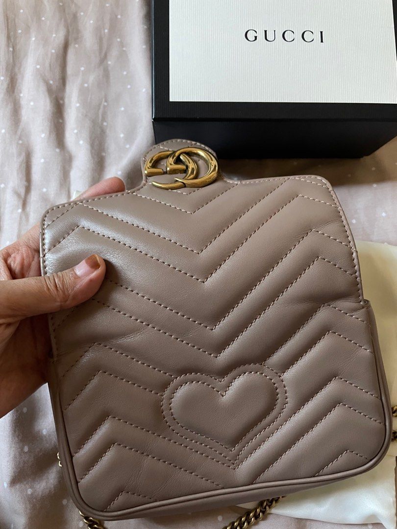 Gucci Marmont Supermini In Nude Luxury Bags Wallets On Carousell