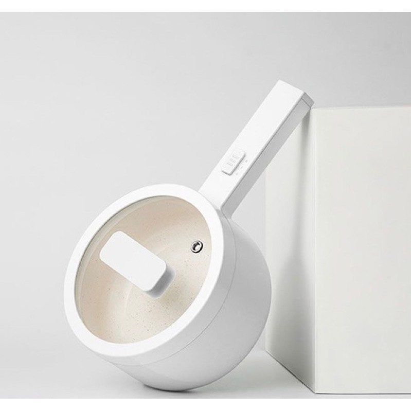 Olayks Multi Function Mini Electric Cooker Hot Pot Noodle Pot Electric Rice Cooker Soup Pot 1 5L