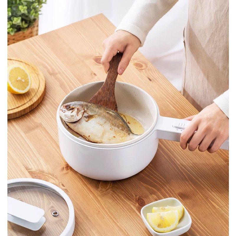 Olayks Multi Function Mini Electric Cooker Hot Pot Noodle Pot Electric
