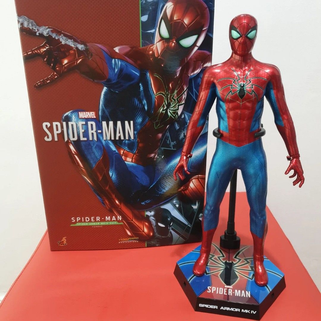 Hot Toys Spider Man Spider Armor MK IV Suit 1 6 On Carousell