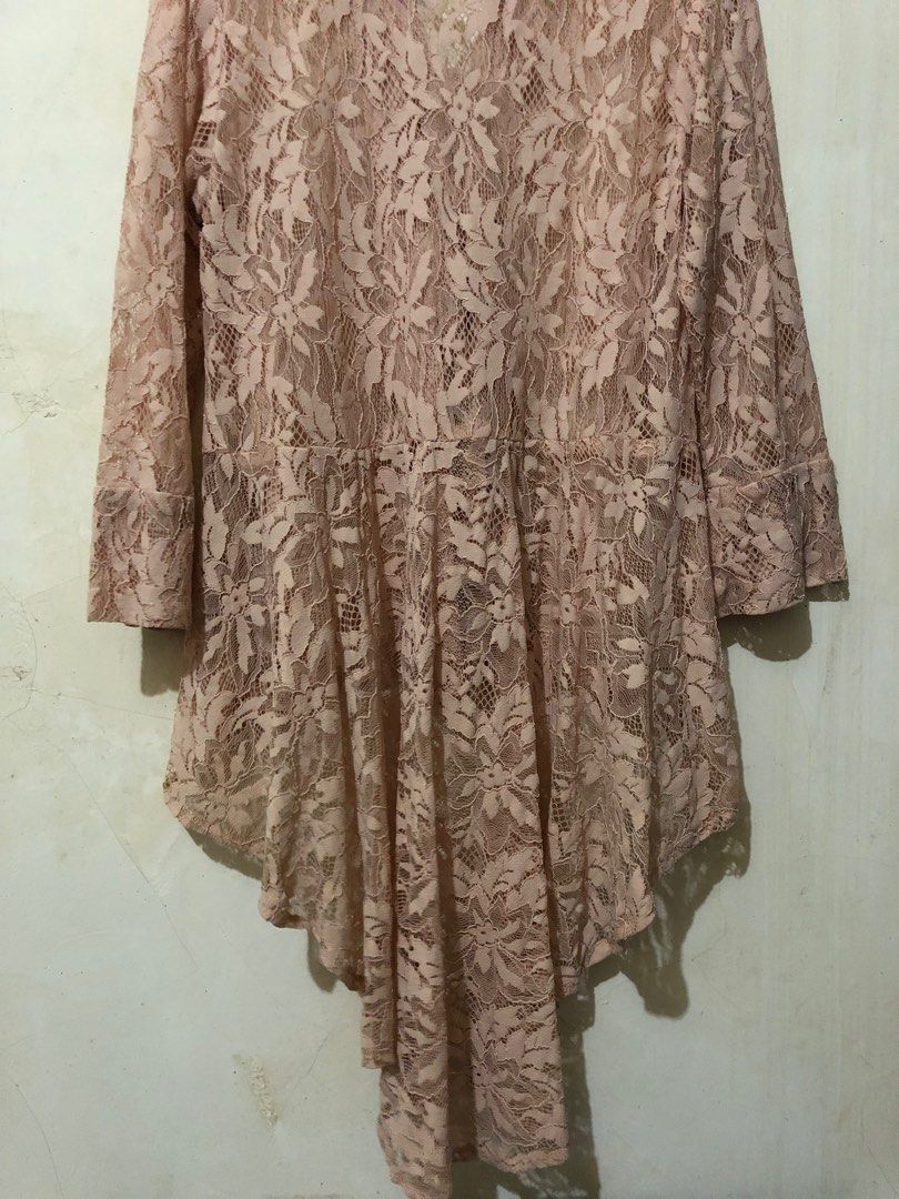Kebaya Kutubaru Warna Nude On Carousell