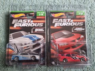 Hot Wheels Premium Fast And Furious FnF Nissan Skyline R34 Mazda RX7 Dodge Charger SRT Toyota GR
