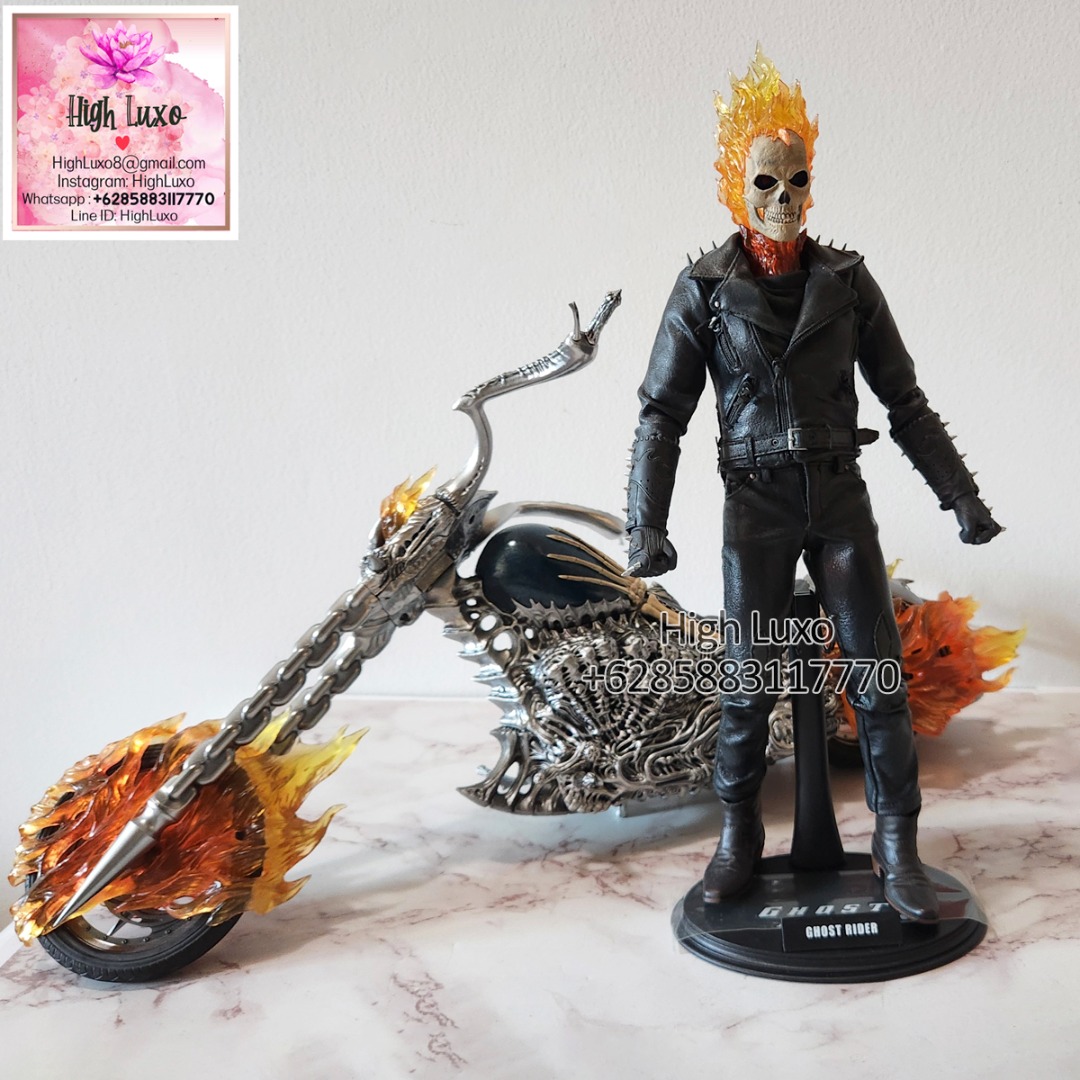Hot Toys Ghost Rider With Hellcycle 1 6 BIB MOTORCYCLE SEPEDA MOTOR CYCLE Scale Collectible