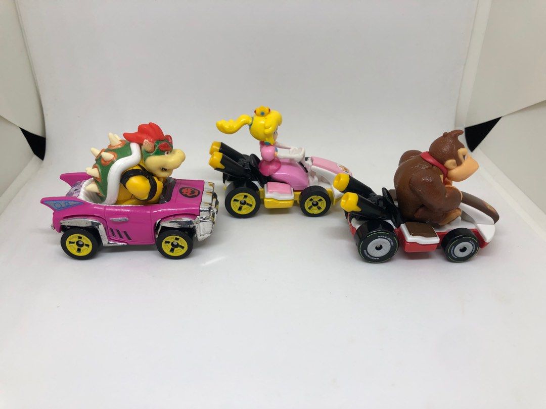 Nintendo Hot Wheels Super Mario Kart Bowser Peach Donkey Kong Car Set On Carousell