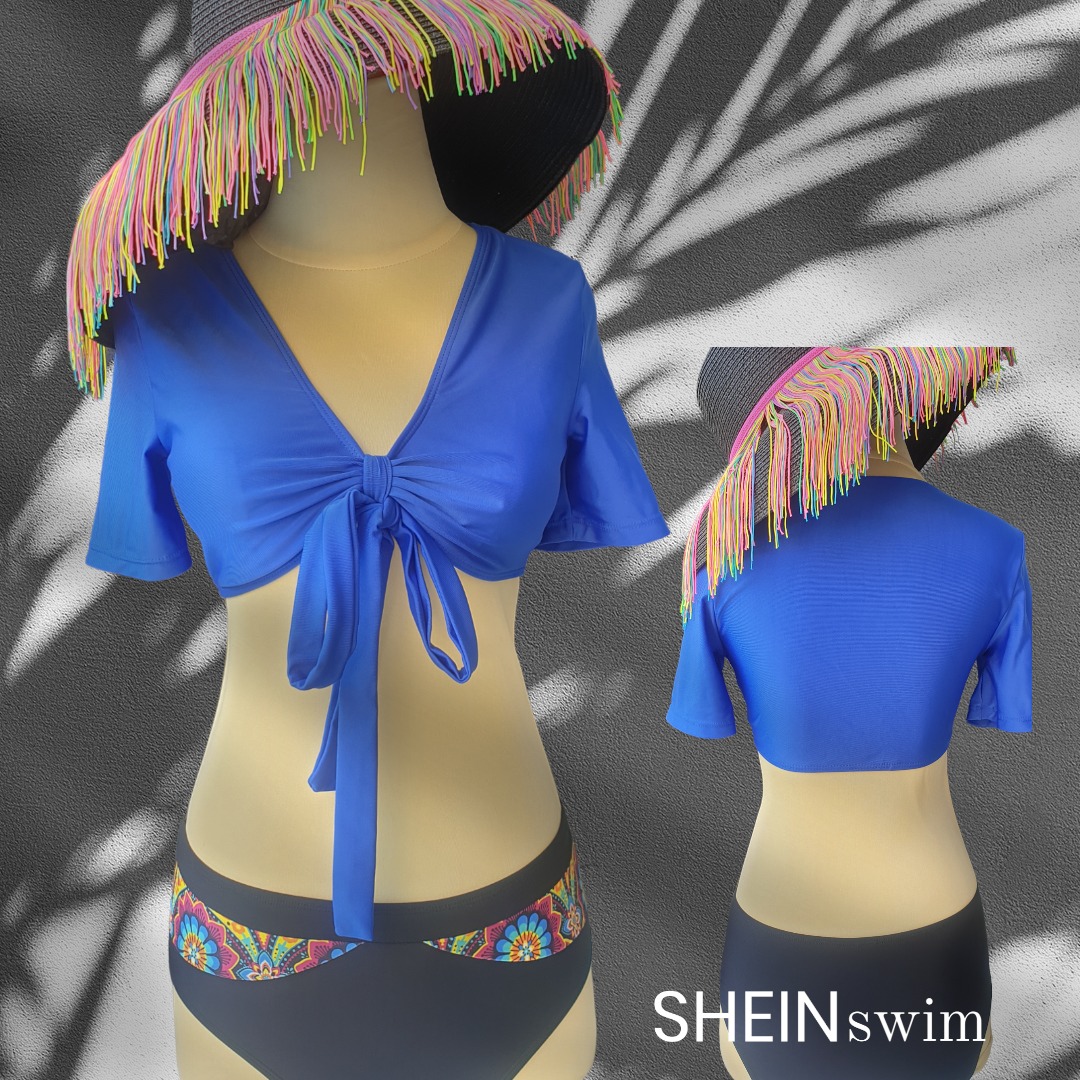 SHEIN Tie Front Bikini Set On Carousell
