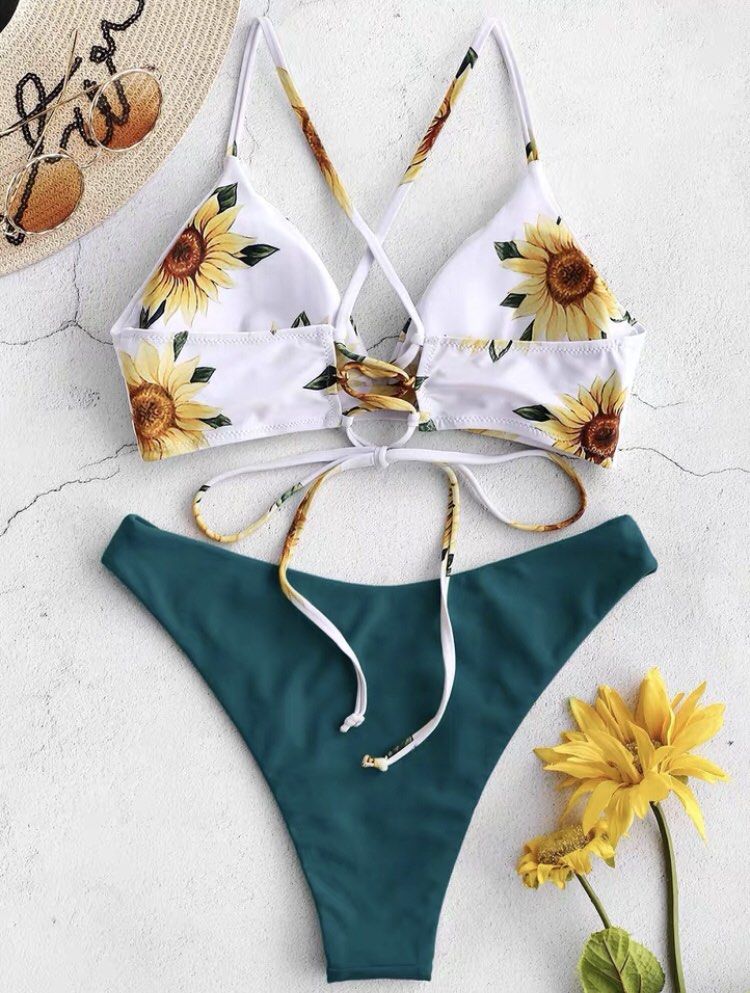 Sunflower bikini set 女裝 泳裝 泳衣 Carousell