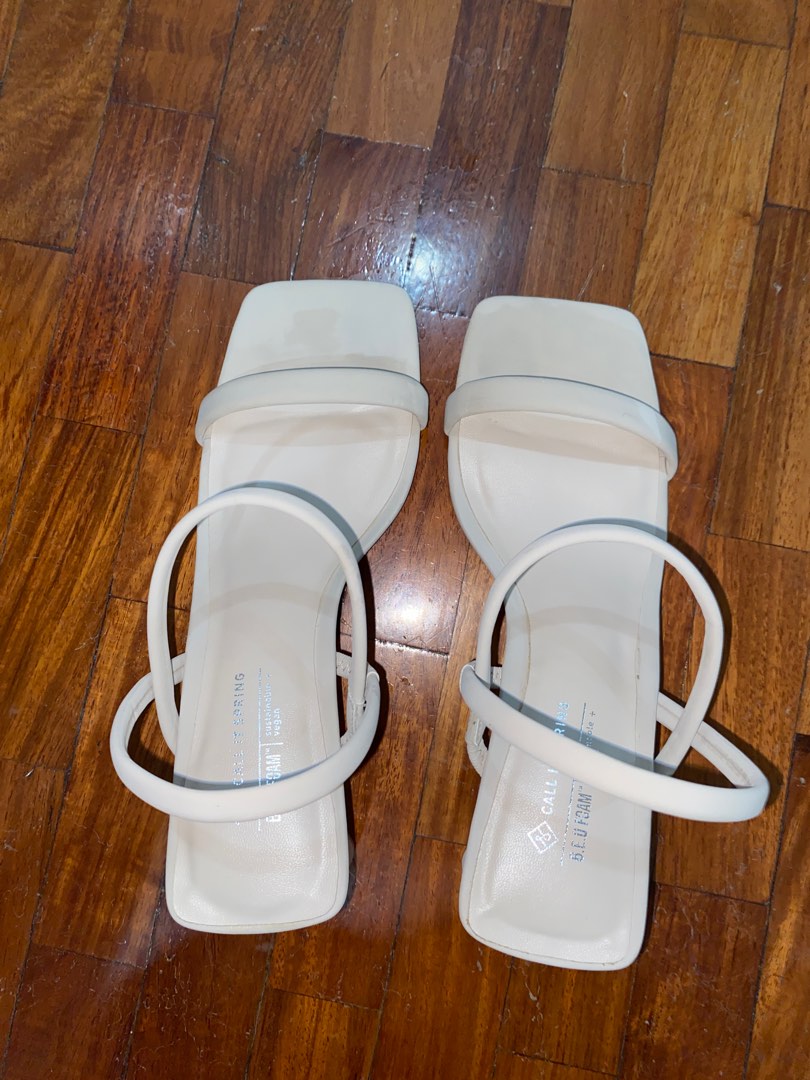 Call It Spring Nude Block Heels Matte Texture On Carousell
