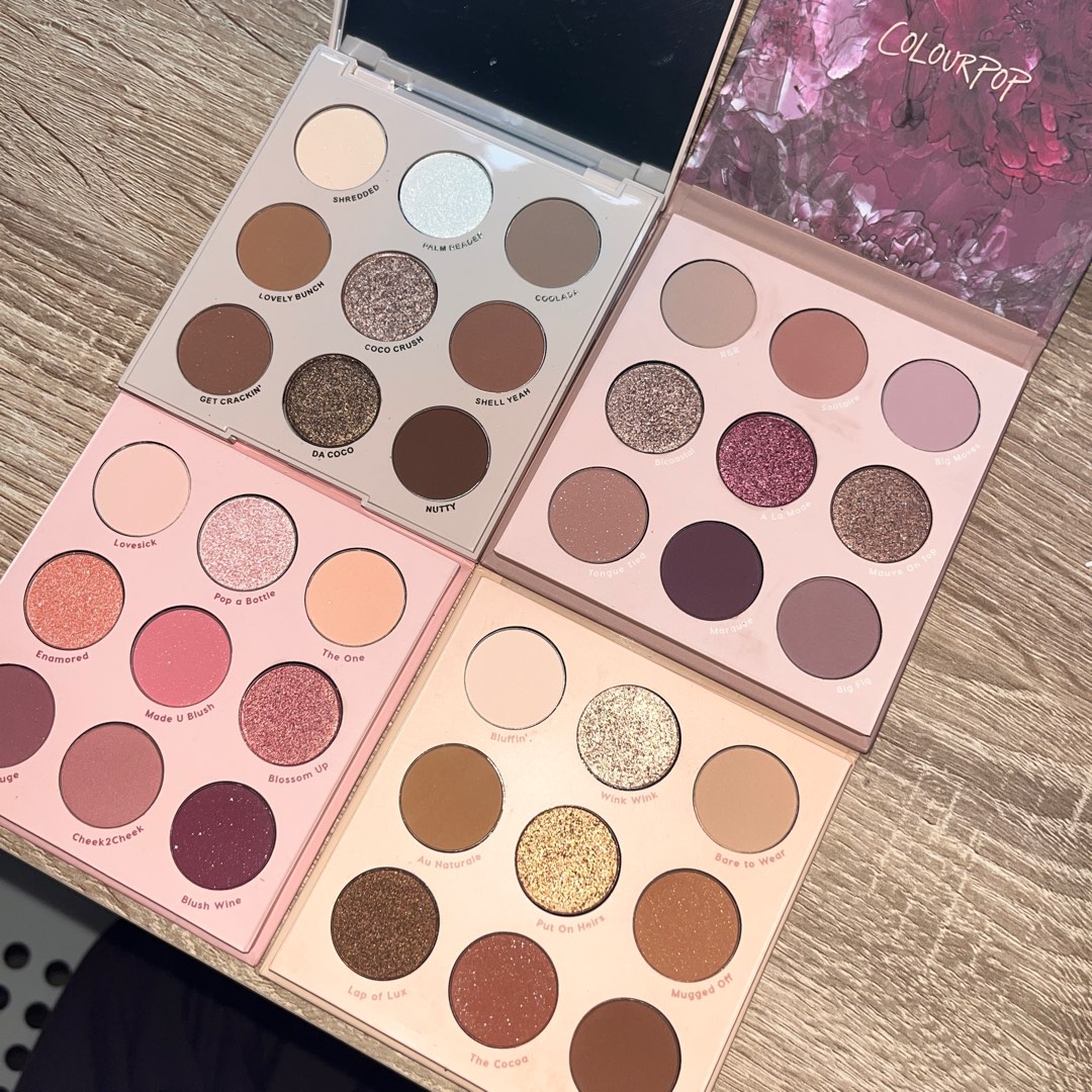 Colourpop 眼影盤 going coconuts making mauves blush crush nude mood