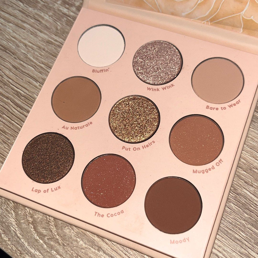 Colourpop 眼影盤 nude mood 九宮格 九色 日常消腫盤 大地色系 清倉 美妝保養 臉部護理 面部 化妝品在旋轉拍賣