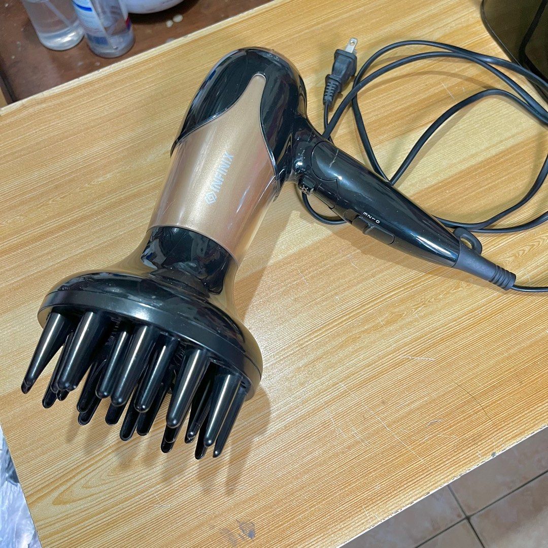 Infinix Hair Blower Dryer Diffuser Foldable Hot Cold For Curly Hair Beauty Personal Care