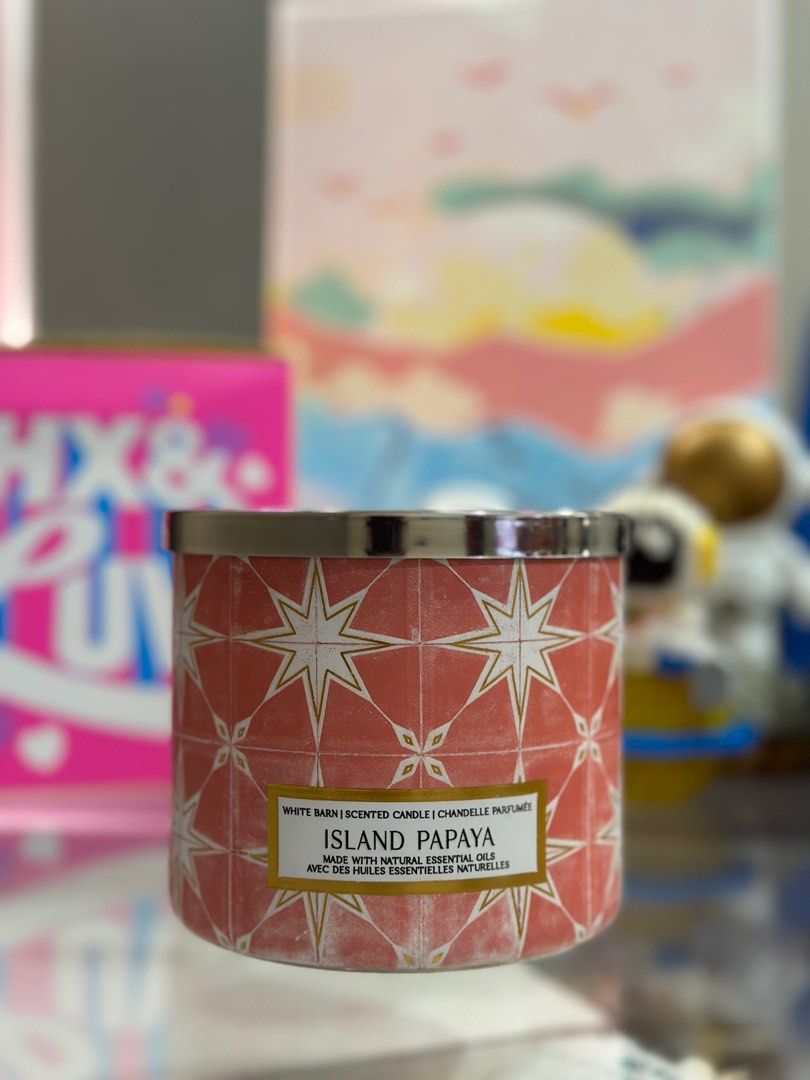 New Bbw Wick Scented Candles Island Papaya On Carousell