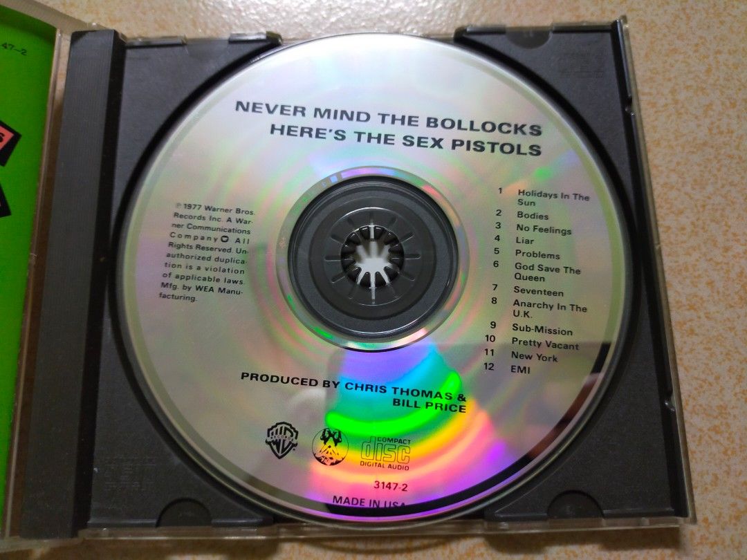 Sex Pistols Nevermind The Bollock Hobbies Toys Music Media CDs DVDs On Carousell