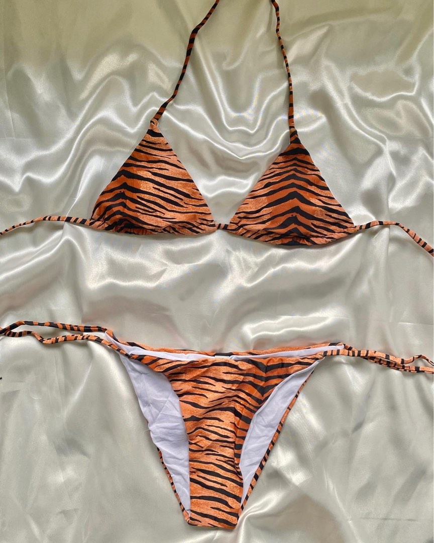 Triangle Self Tie Bikini Women S Fashion Swimwear Bikinis