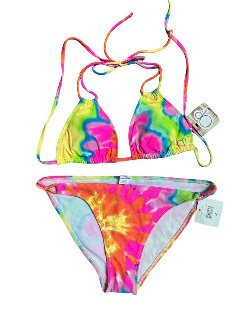 Ocean Pacific Psychedelic Bikini Top And Bottom M Women S Fashion