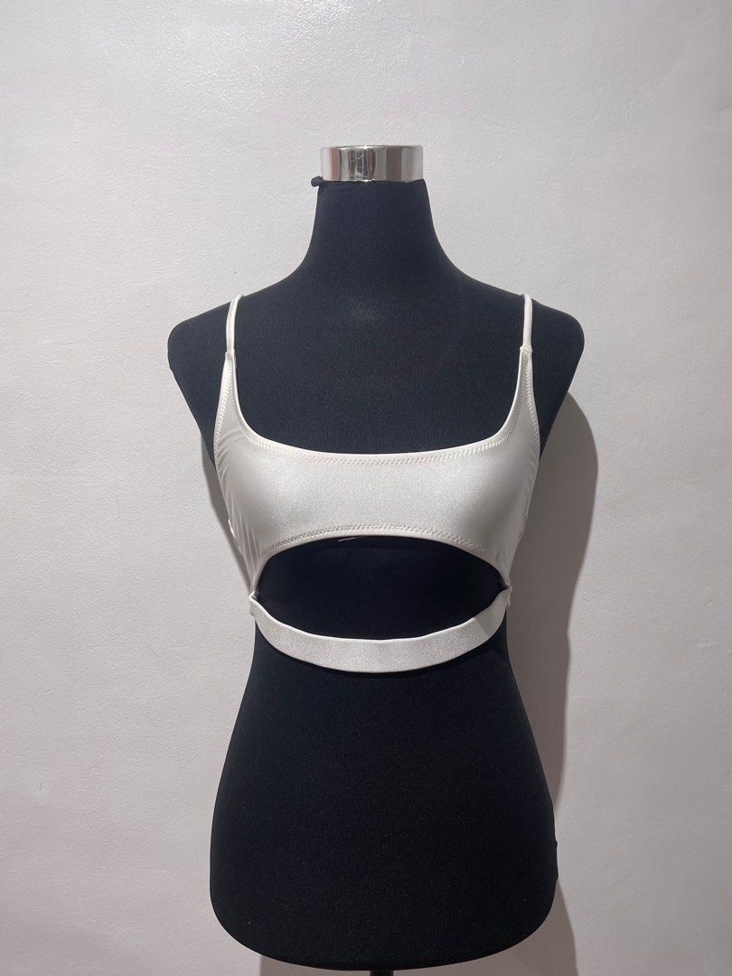 White Two Piece Bikini With Freebie On Carousell