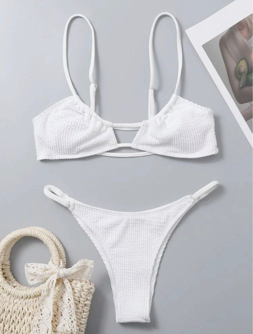 Bnip Shein White Bikini Women S Fashion Swimwear Bikinis Swimsuits