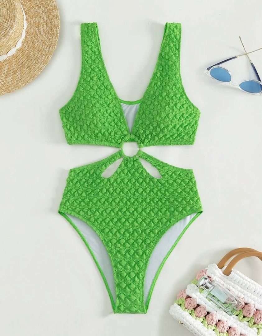 Green One Piece Bikini Women S Fashion Swimwear Bikinis Swimsuits