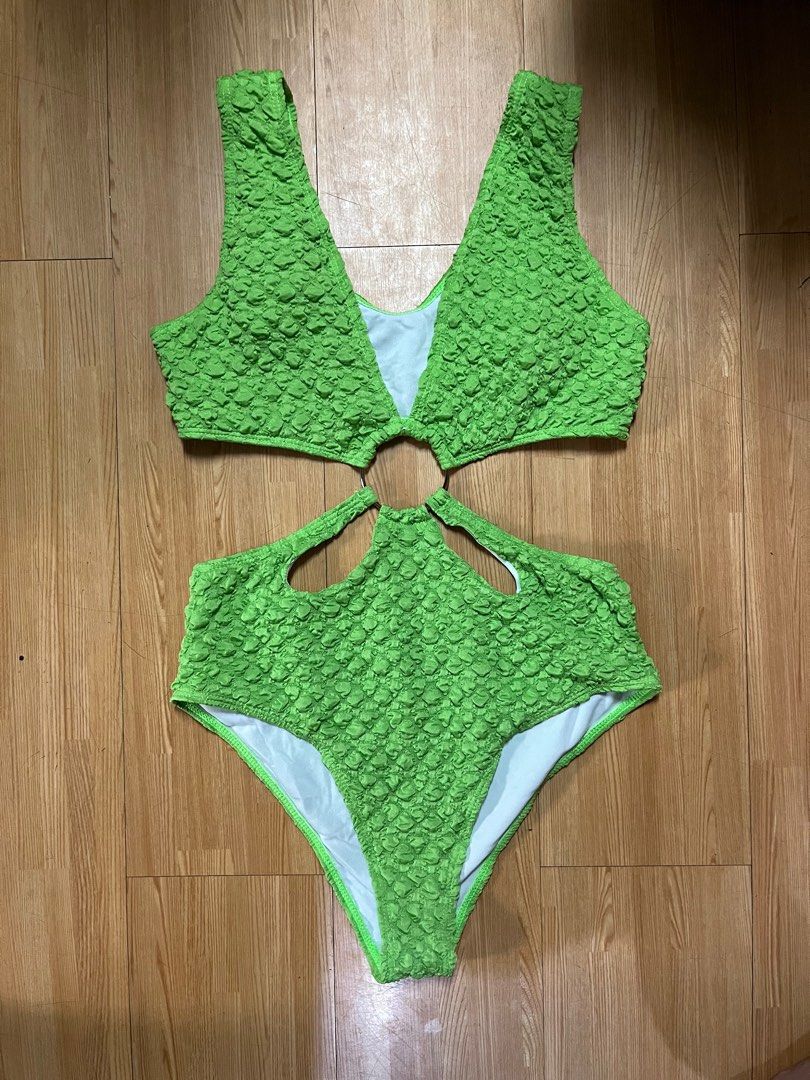 Green One Piece Bikini Women S Fashion Swimwear Bikinis Swimsuits