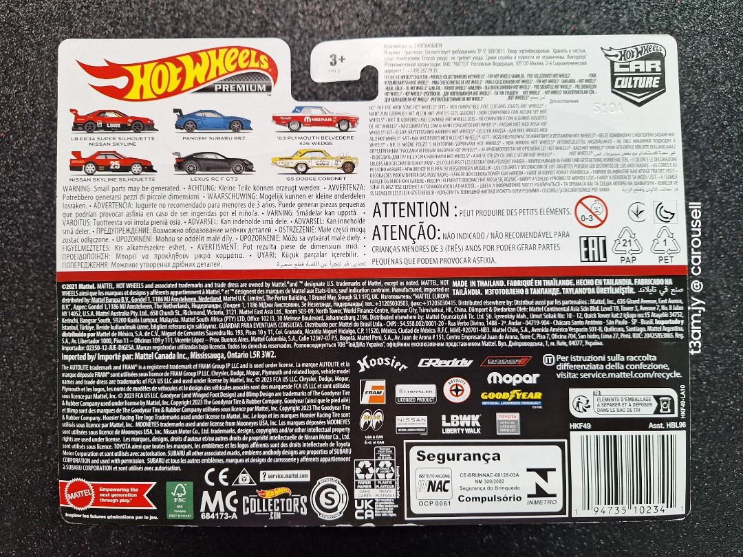 Hot Wheels Nissan Skyline Silhouette R And LB ER Super Silhouette Nissan Skyline R Pack