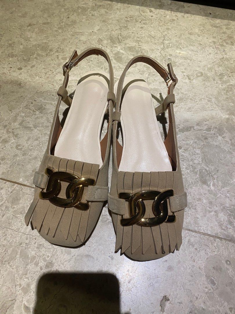 Nude Colour Matte Design Office Shoe Women S Fashion Footwear Flats On Carousell