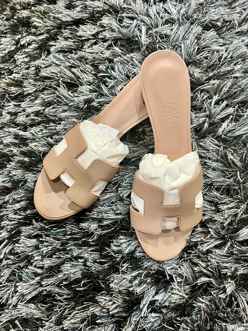 Hermes Oasis Sandals Beige Nude On Carousell