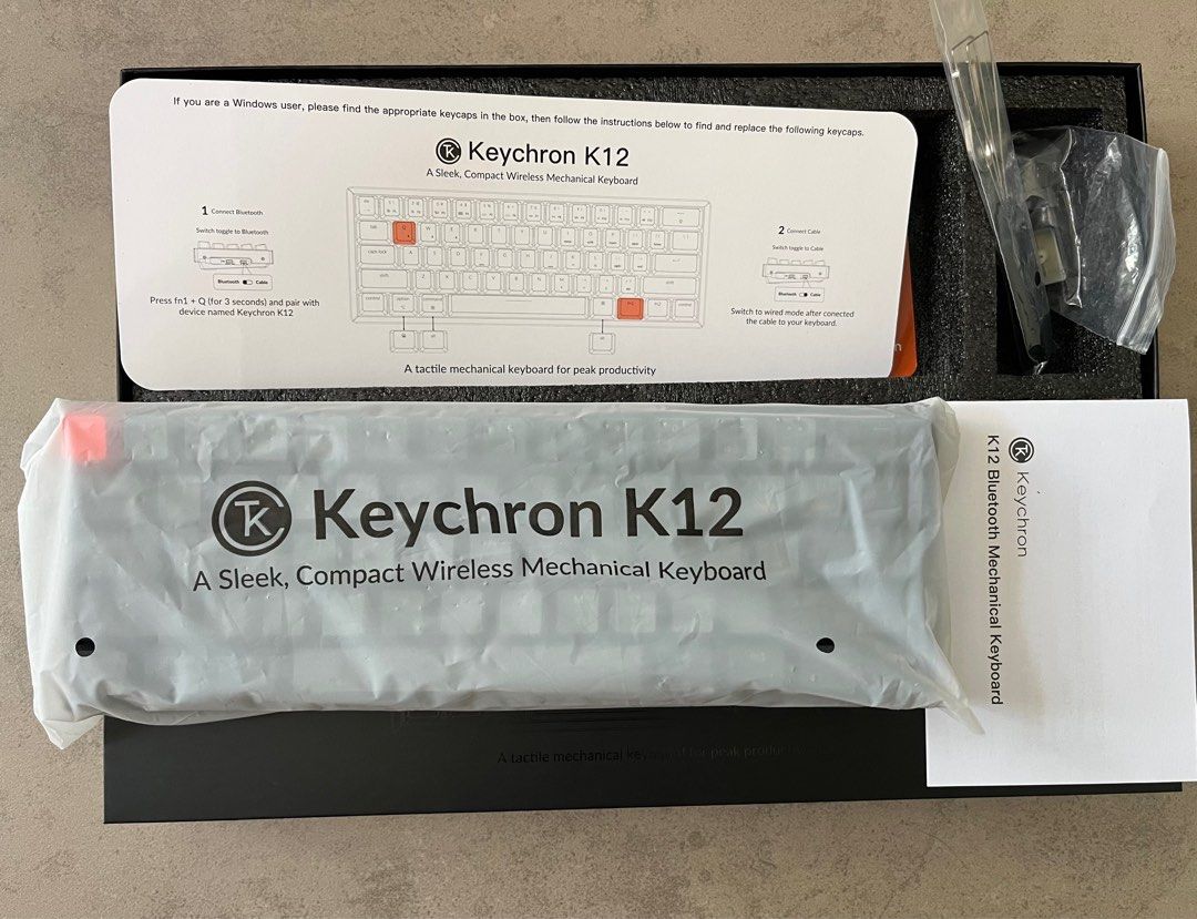 Keychron K Rgb Hot Swappable Wireless Mechanical Keyboard Brown Switch Computers Tech