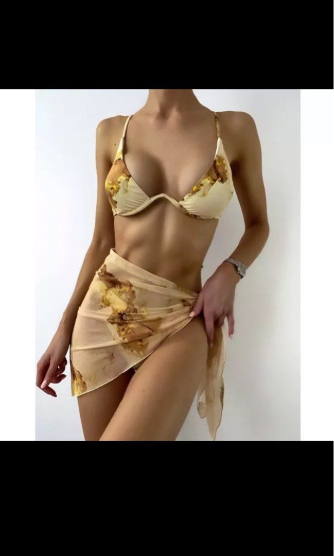Marble Bikini Set Small On Carousell