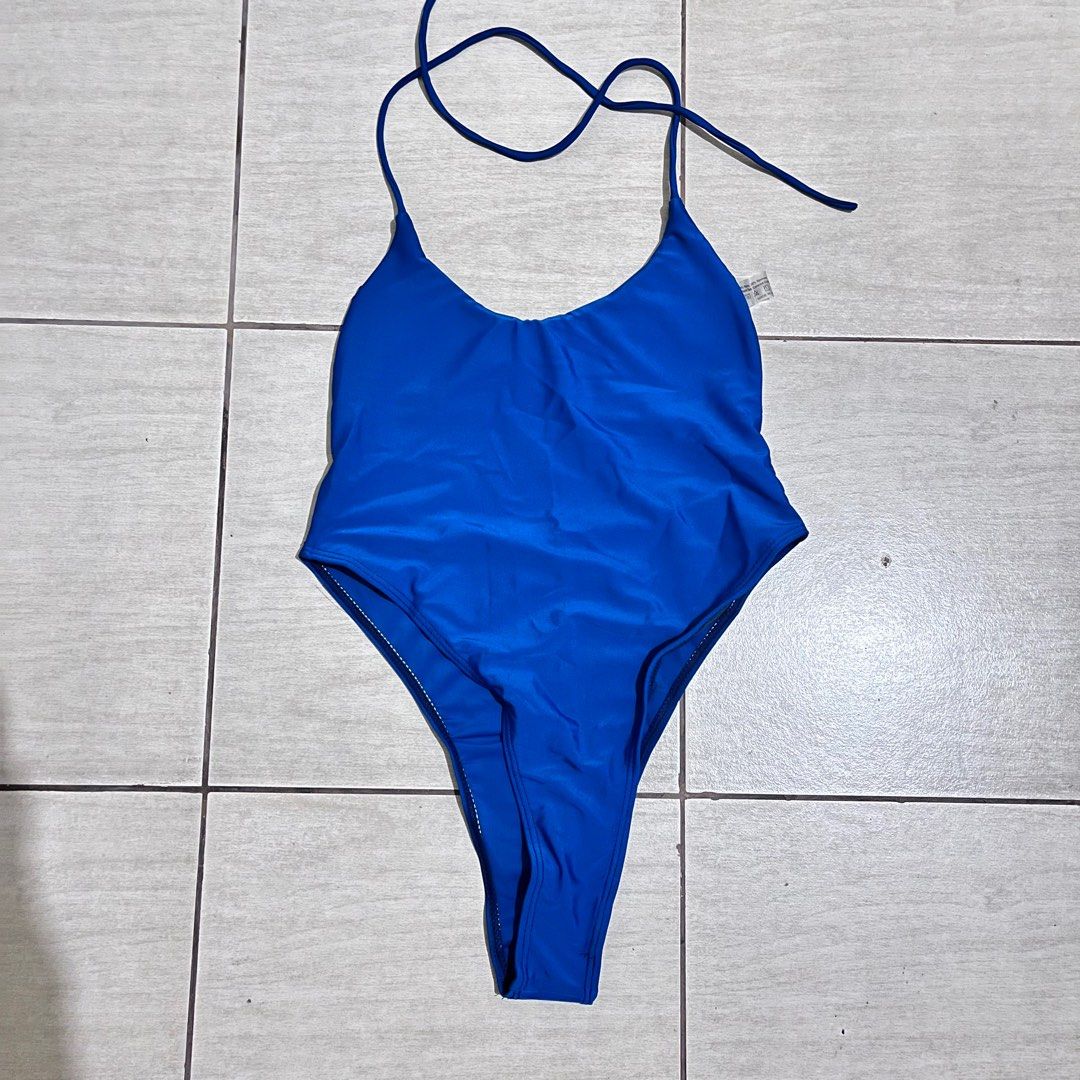 Shein Royal Blue Classic One Piece Bikini On Carousell