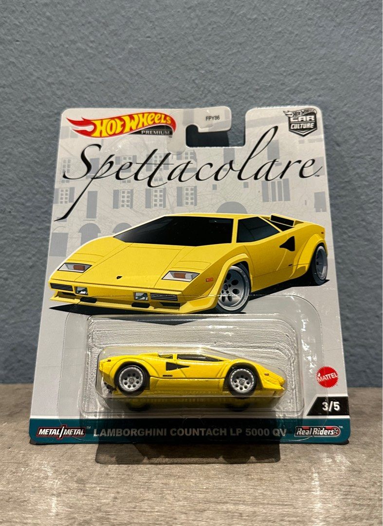 Hot Wheels Premium Lamborghini Countach LP QV Spettacolare Hobbies Toys Toys Games On