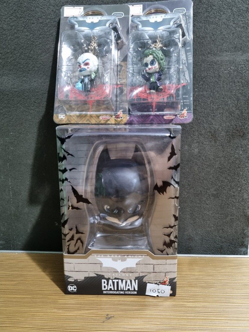Hot Toys DC Cosbaby The Dark Knight Trilogy Batman And Joker Keychains On Carousell