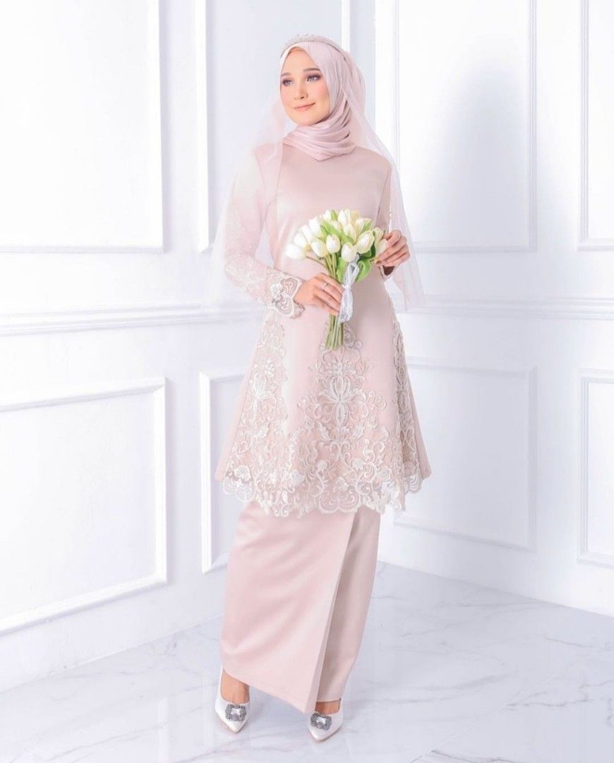 Grace Kurung Hijabistahub Colour Champage Nude Women S Fashion