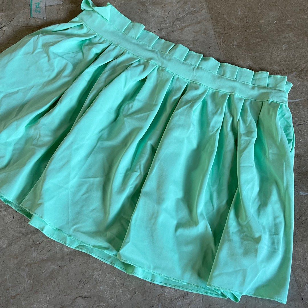 Neon Green Bikini Set With Skirt Swimsuit Swimwear New Women S