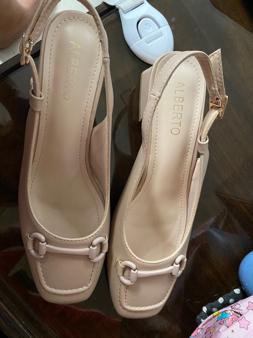 Nude Slingback Heels On Carousell