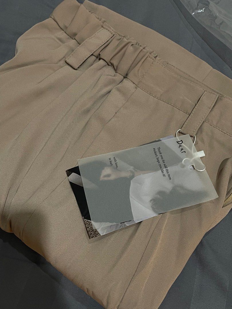 New To Kart Cala Cutbray Pants Nude Celana Cutbray Coklat On Carousell