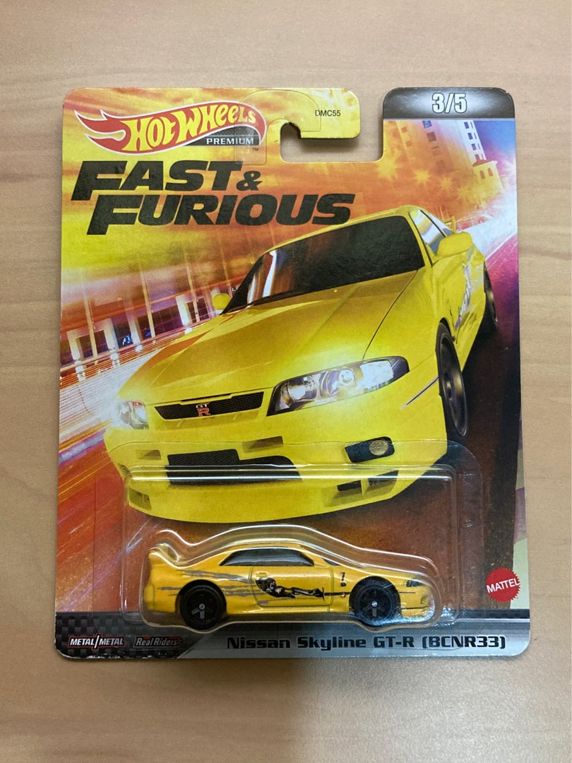 Hot Wheels Premium Fast And Furious Nissan Skyline GT R BCNR Hobbies Toys Toys Games