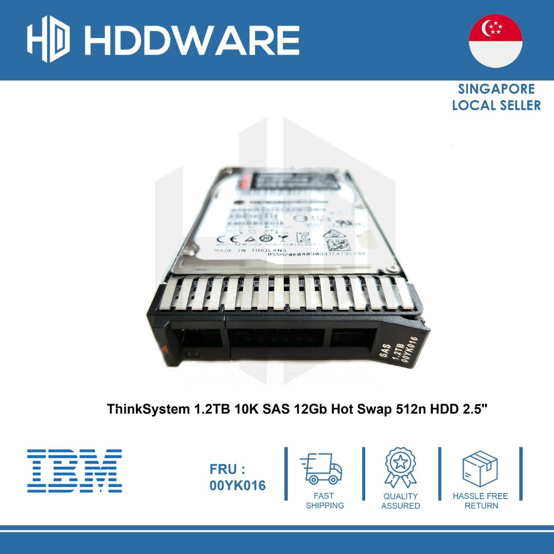 ThinkSystem TB K SAS Gb Hot Swap N HDD XB A YK Computers Tech