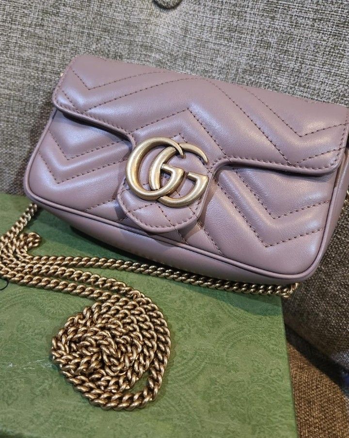 Super Like New Masih Keker Gucci Supermini Marmont Nude Ghw Full