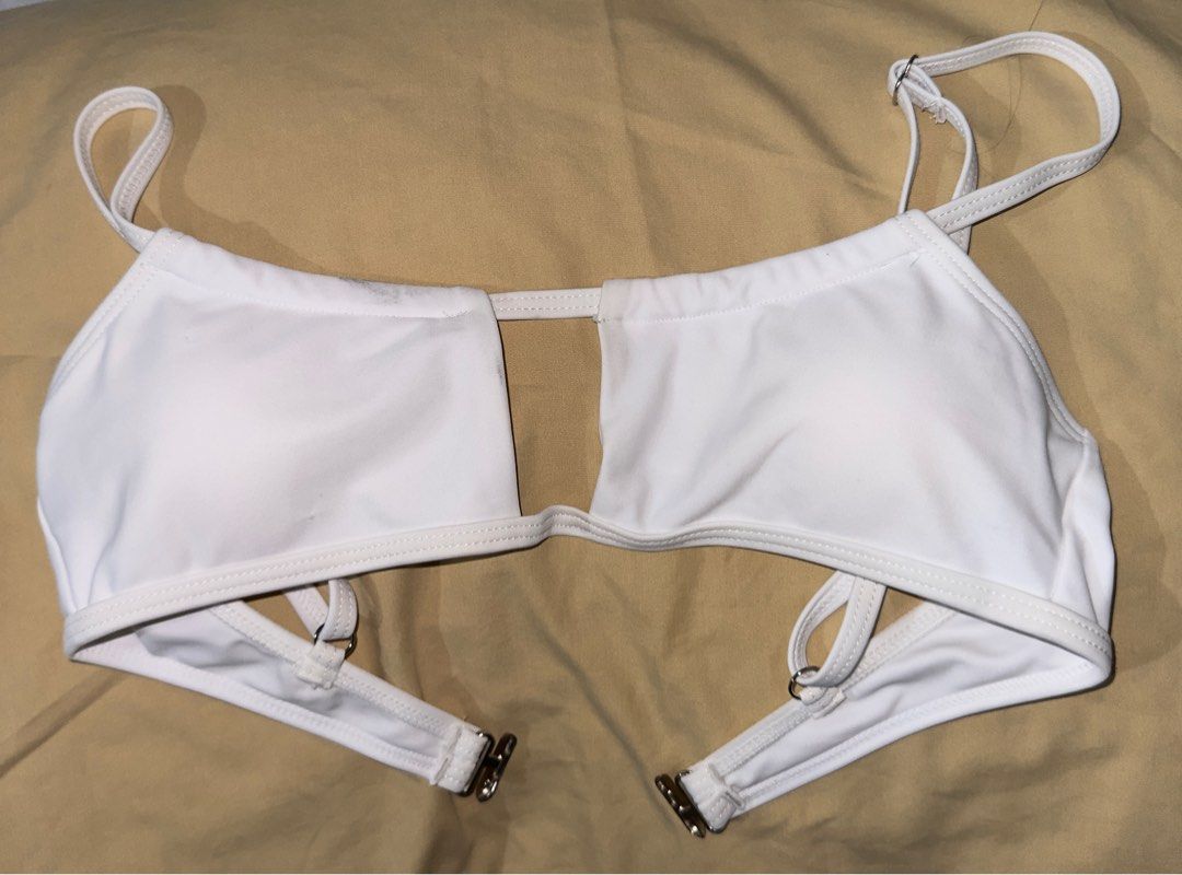 White Keyhole Clasp Bikini On Carousell